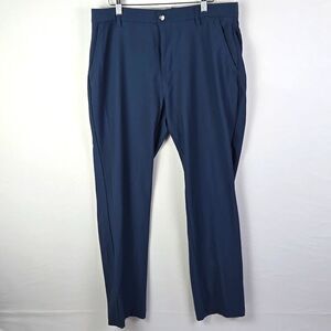Adidas Men's Dark Blue Straight Performance Tech Golf Pants Outdoor Sz 36 x 32